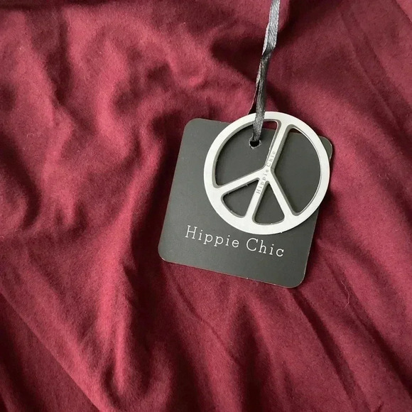 🆕Hippie Chic Raisin Side-Slit Maxi Skirt Burgandy M🆕 - Picture 11 of 12